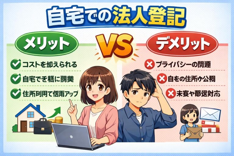 【知らないと損】自宅の法人登記、そのメリットデメリットを徹底解説！2026年最新情報
