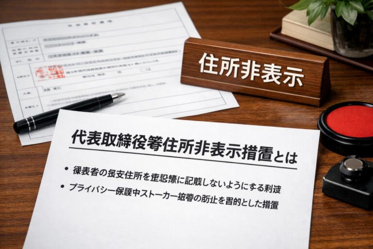 【経営者必見】法人の代表者住所を非公開にできる「代表取締役等住所非表示措置」とは？手続きを完全解説