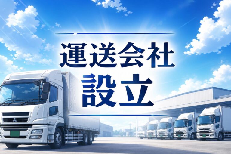 個人から運送会社を設立するには？失敗しないための流れと注意点をプロが解説