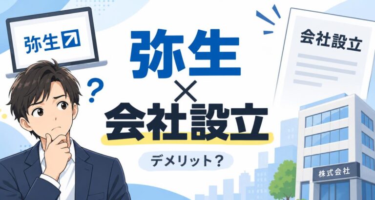 弥生のかんたん会社設立のデメリット5選！他社比較で見えた落とし穴と評判